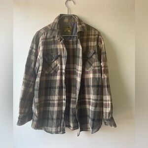 Plaid Button-Up Shirt